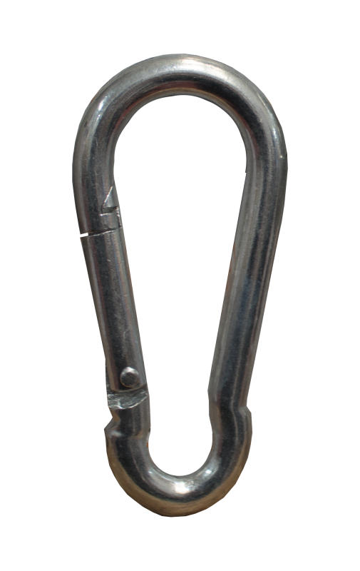 Steel locking carabiner 6x60MM